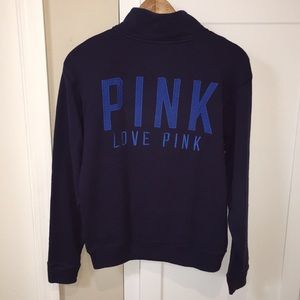PINK Victoria’s Secret Quarter Zip Sweatshirt Sz S